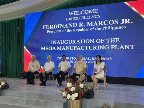 mega manufacturing plant|Marcos: Mega’s Batangas plant to contribute in.
